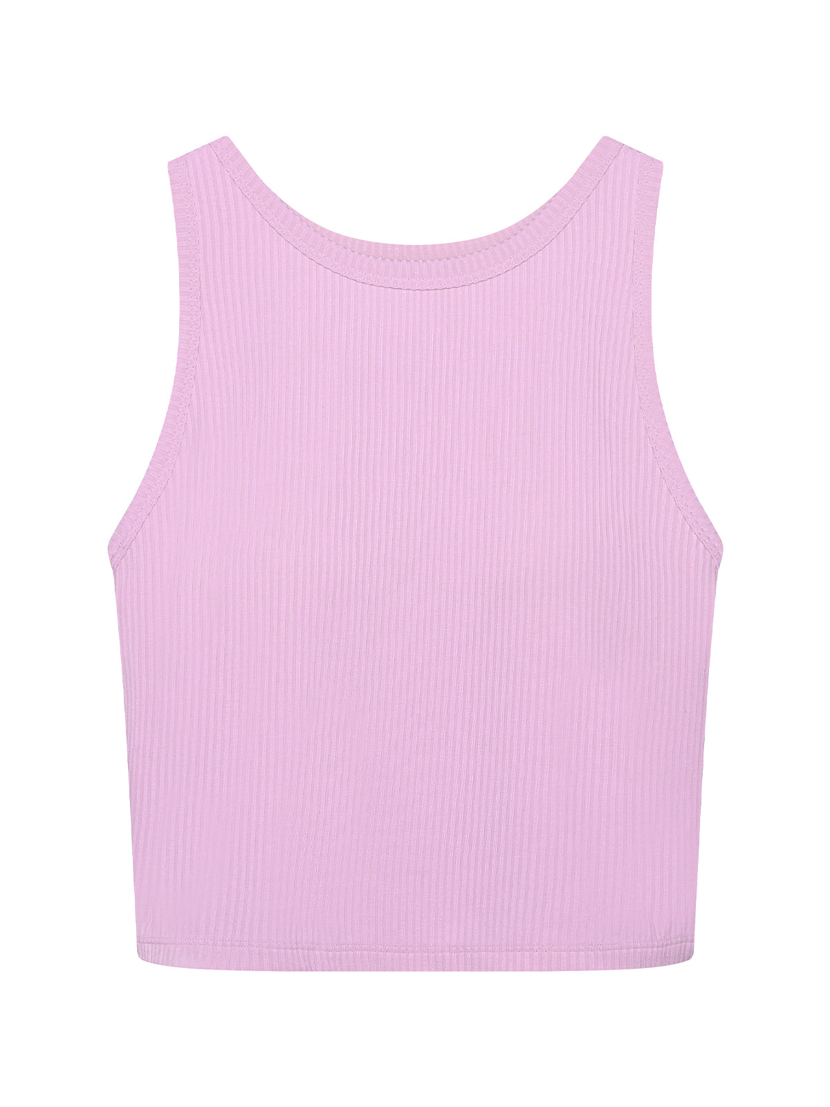 Ribbed Bra-in Cropped Tank Top