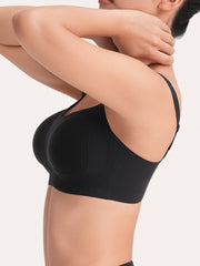 V-Neck Side Support Wireless Bra