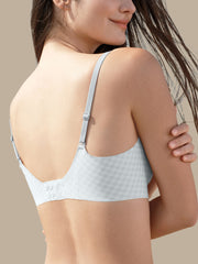 Basic Seamless Deep V Scalloped Neck Cooling Bra - Smart Size