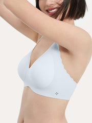 Basic Seamless Deep V Neck Cooling Bra - Smart Size