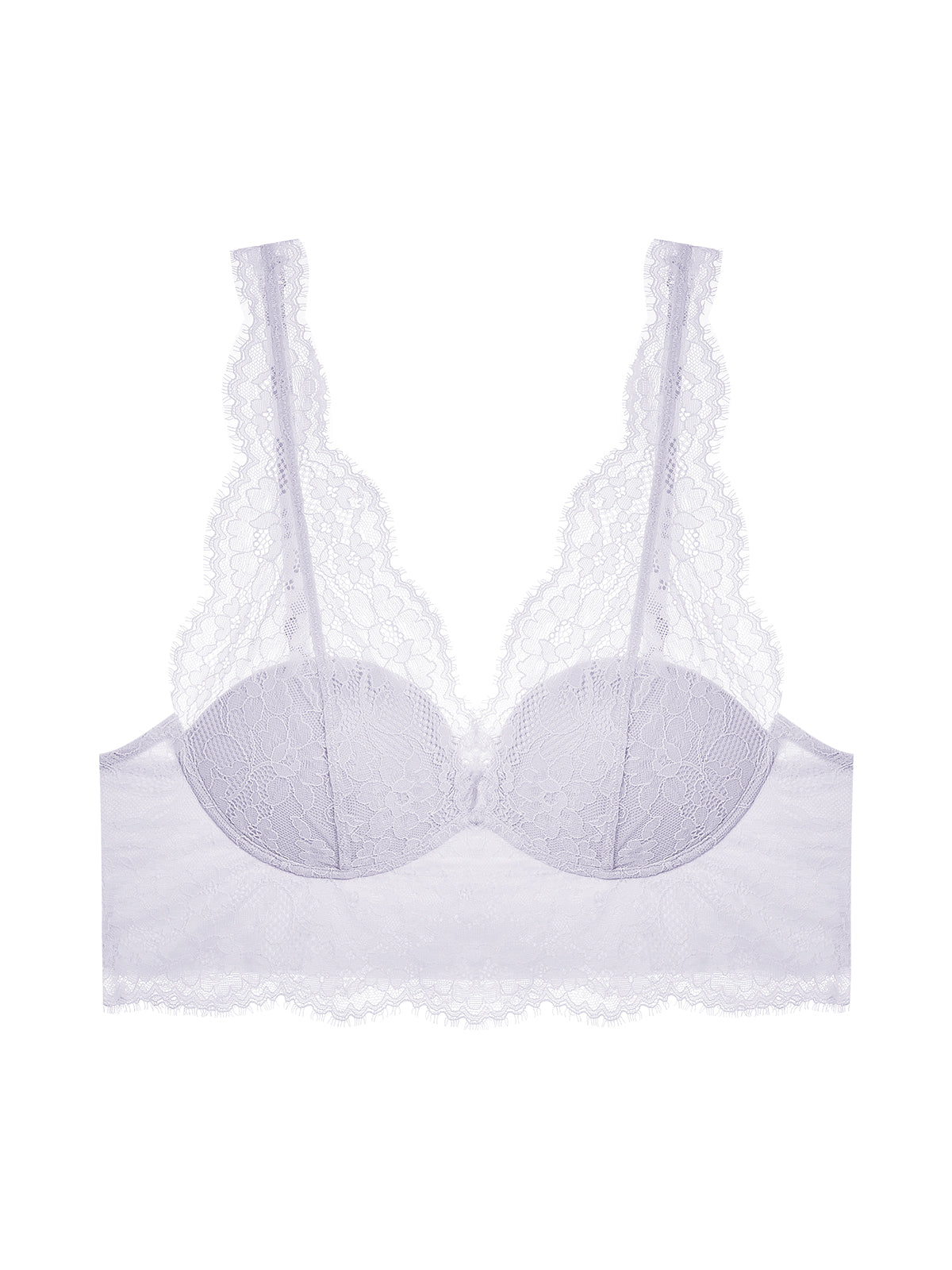 Lace Padded Plunge Spacer Bra