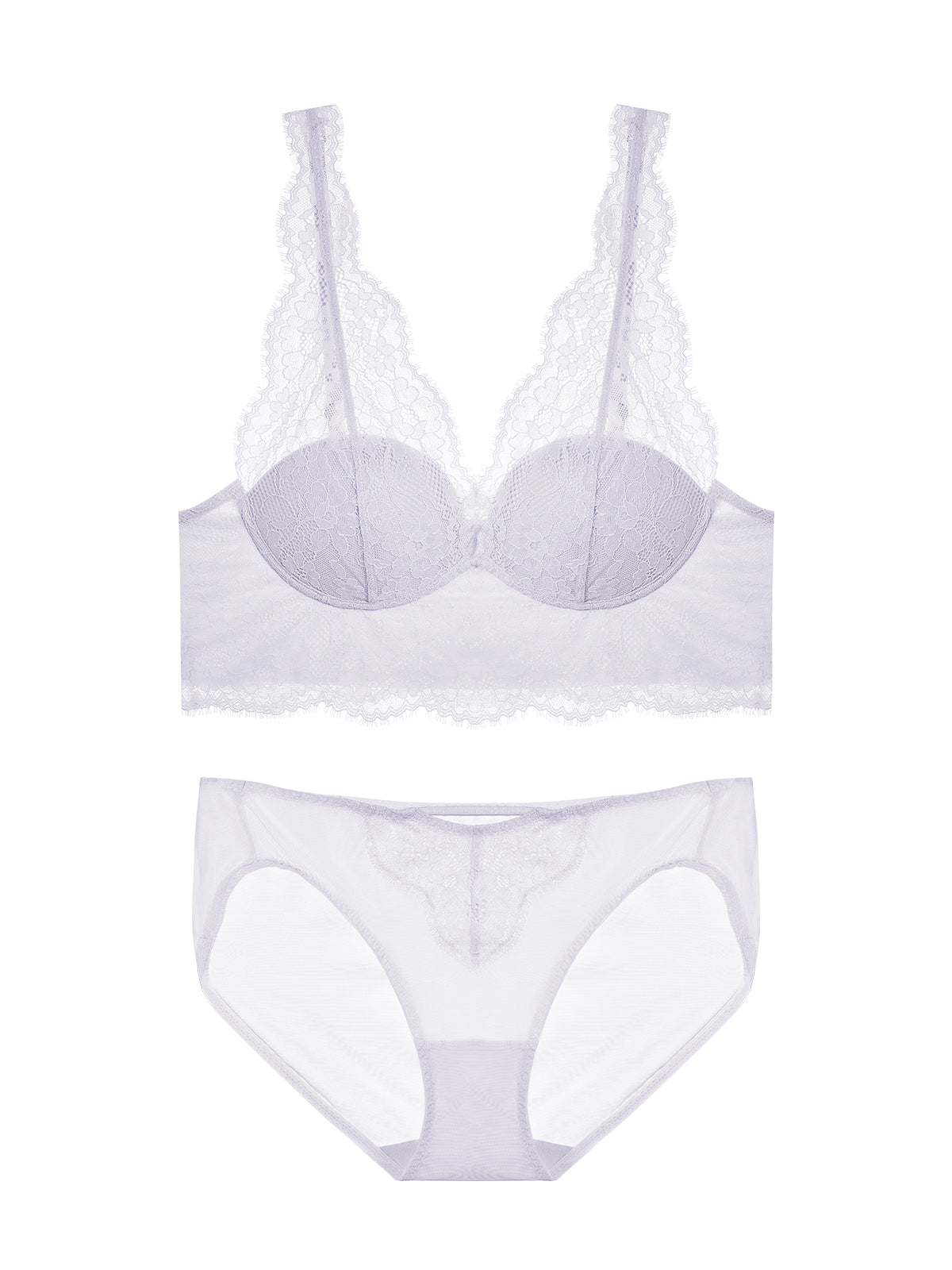 Lace Padded Plunge Spacer Bra