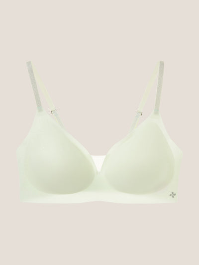 Basic Seamless Deep V Neck Mesh Cooling Bra - Smart Size
