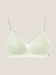 Basic Seamless Deep V Neck Mesh Cooling Bra - Smart Size