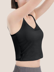 Modal Ribbed Bra Crop Cami