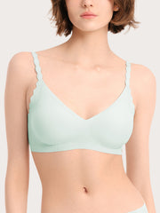 Basic Seamless Deep V Neck Cooling Bra - Smart Size