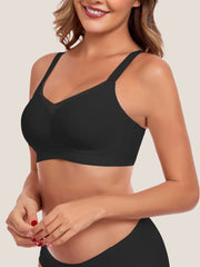 Wave Mesh Support Wireless Bra