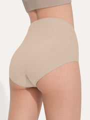 Pure Cotton Wide Elastic Band High-Waisted Brief 2-Pack