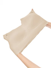 Seamless Wave Trimmed Deep V-Neck Bralette - Smart Size