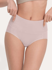 Pure Cotton Wide Elastic Band High-Waisted Brief 2-Pack