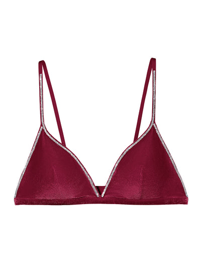 Velvet Triangle Bralette