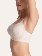 V-Neck Side Support Wireless Bra