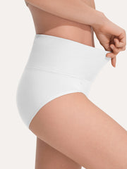 Pure Cotton Wide Elastic Band High-Waisted Brief 2-Pack