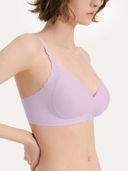 Basic Seamless Deep V Neck Cooling Bra - Smart Size