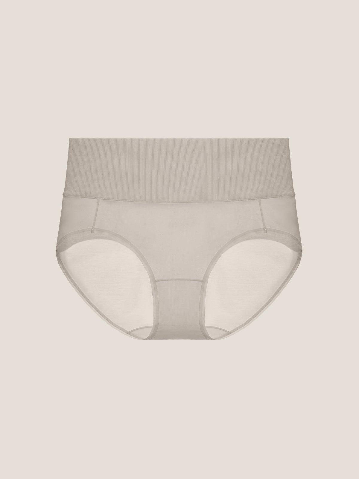Pure Cotton Wide Elastic Band High-Waisted Brief 2-Pack