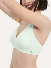 Basic Seamless Deep V Neck Cooling Bra - Smart Size