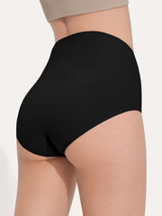 Pure Cotton Wide Elastic Band High-Waisted Brief 2-Pack