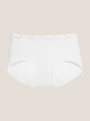 Basic Seamless Lace-Trimmed Boxer Brief