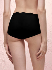 Basic Seamless Lace-Trimmed Boxer Brief