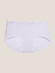 Basic Seamless Lace-Trimmed Boxer Brief