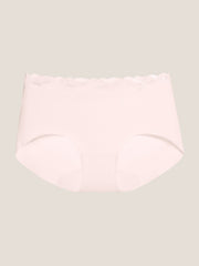 Basic Seamless Lace-Trimmed Boxer Brief