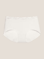 Basic Seamless Lace-Trimmed Boxer Brief