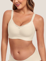 Wave Mesh Support Wireless Bra