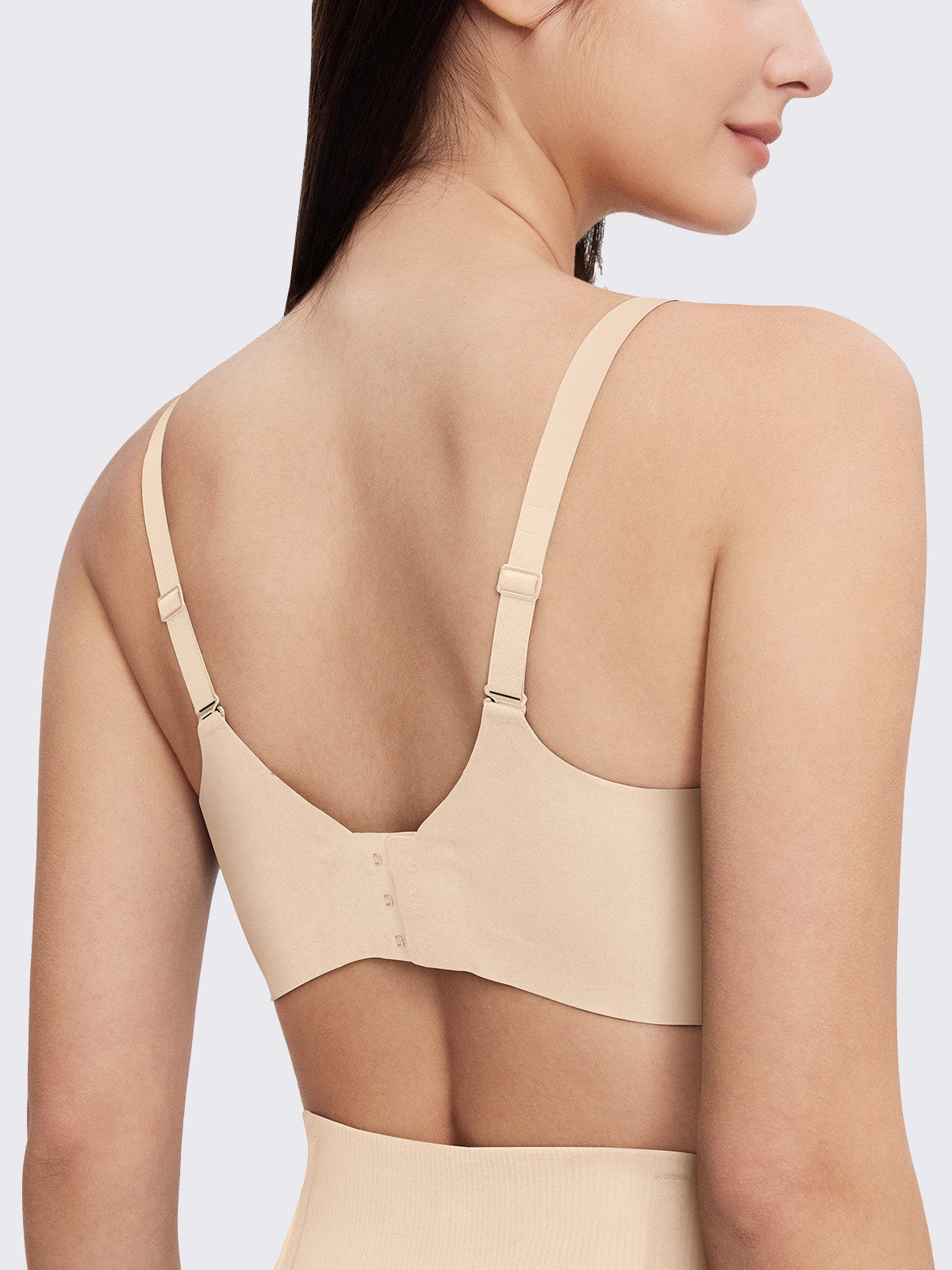 Side Support Back-Hook Wireless Bra
