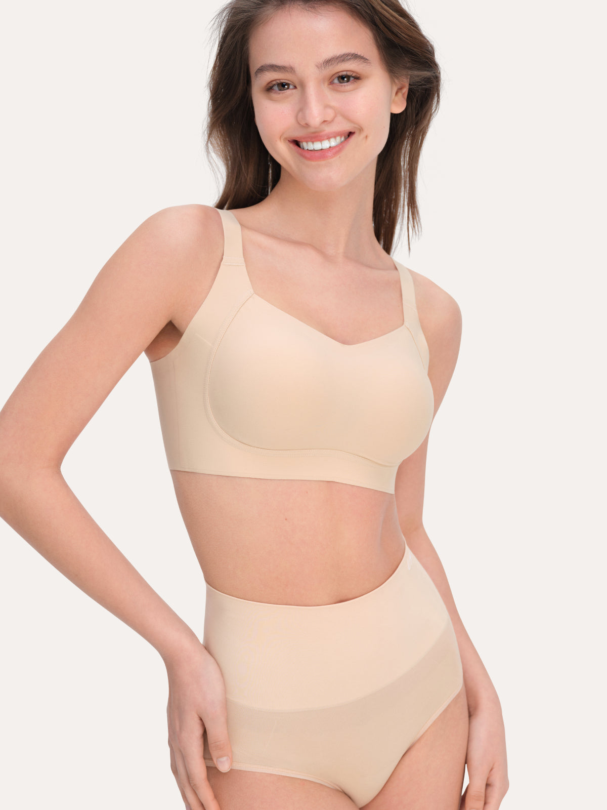 Side Support Back-Hook Bra