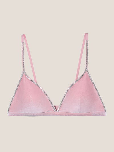 Velvet Triangle Bralette