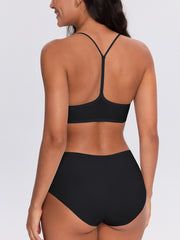 Y-Back Front-Closure Wireless Bra
