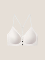 Y-Back Front-Closure Wireless Bra