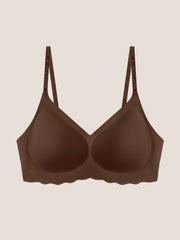 Seamless Shine Strap Deep V Bra - Smart Size
