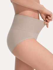 Pure Cotton Wide Elastic Band High-Waisted Brief 2-Pack