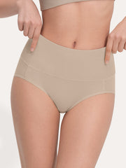 Pure Cotton Wide Elastic Band High-Waisted Brief 2-Pack