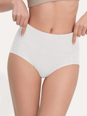 Pure Cotton Wide Elastic Band High-Waisted Brief 2-Pack