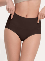 Pure Cotton Wide Elastic Band High-Waisted Brief 2-Pack