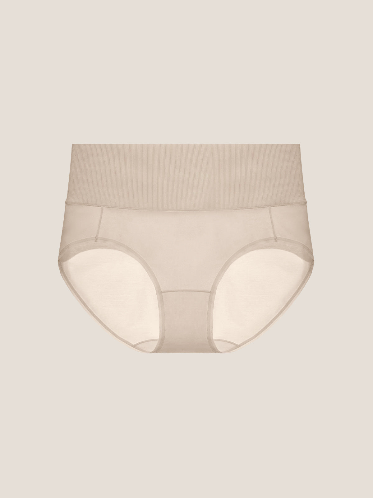 Pure Cotton Wide Elastic Band High-Waisted Brief 2-Pack
