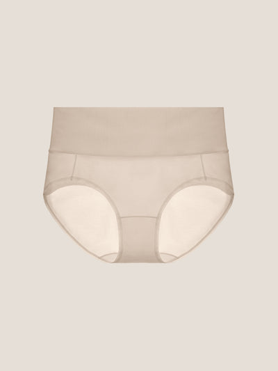 Pure Cotton Wide Elastic Band High-Waisted Brief 2-Pack