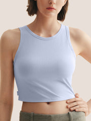 Modal Ribbed Bra Crop Tank