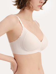 Basic Seamless Deep V Neck Cooling Bra - Smart Size