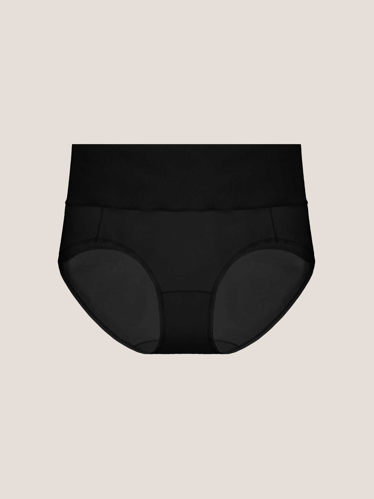 Pure Cotton Wide Elastic Band High-Waisted Brief 2-Pack