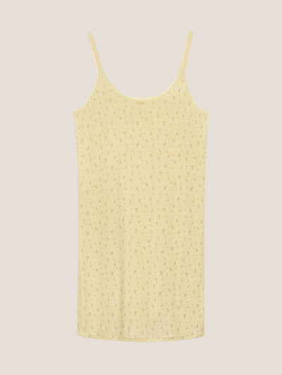Naia™ Lavender Fabric French-Style Floral Print Slip Sleep Dress