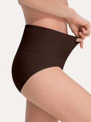 Pure Cotton Wide Elastic Band High-Waisted Brief 2-Pack