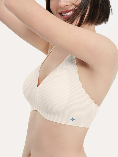 Basic Seamless Deep V Neck Cooling Bra - Smart Size
