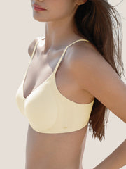 Basic Seamless Deep V Neck Mesh Cooling Bra - Smart Size