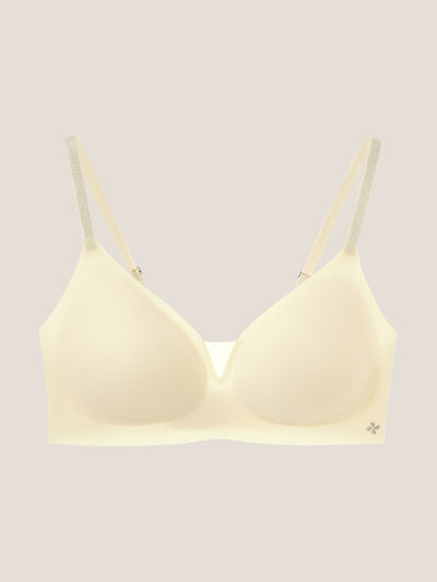 Basic Seamless Deep V Neck Mesh Cooling Bra - Smart Size