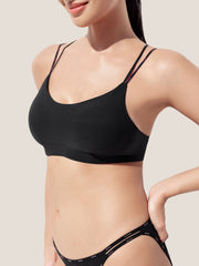 Wireless Letter Cross-Back Bralette – Smart Size