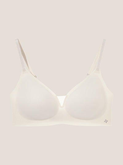 Basic Seamless Deep V Neck Mesh Cooling Bra - Smart Size