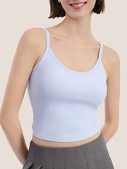 Modal Ribbed Bra Crop Cami